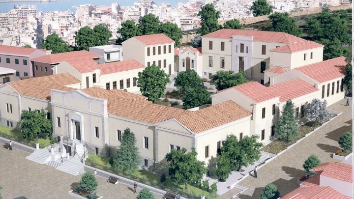 The old municipal hospital of Patras is being renovated